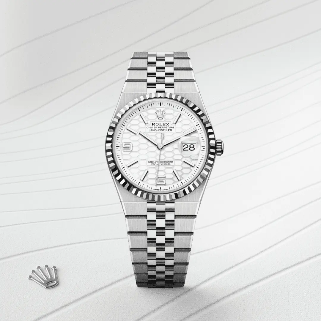 Rolex 
Land-Dweller 36
Oyster, 36 mm, Oystersteel and white gold
M127234-0001
