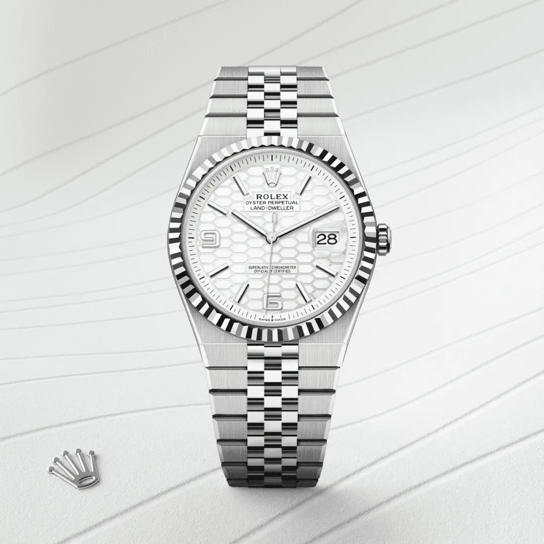 Rolex 
Land-Dweller 40
Oyster, 40 mm, Oystersteel and white gold
M127334-0001