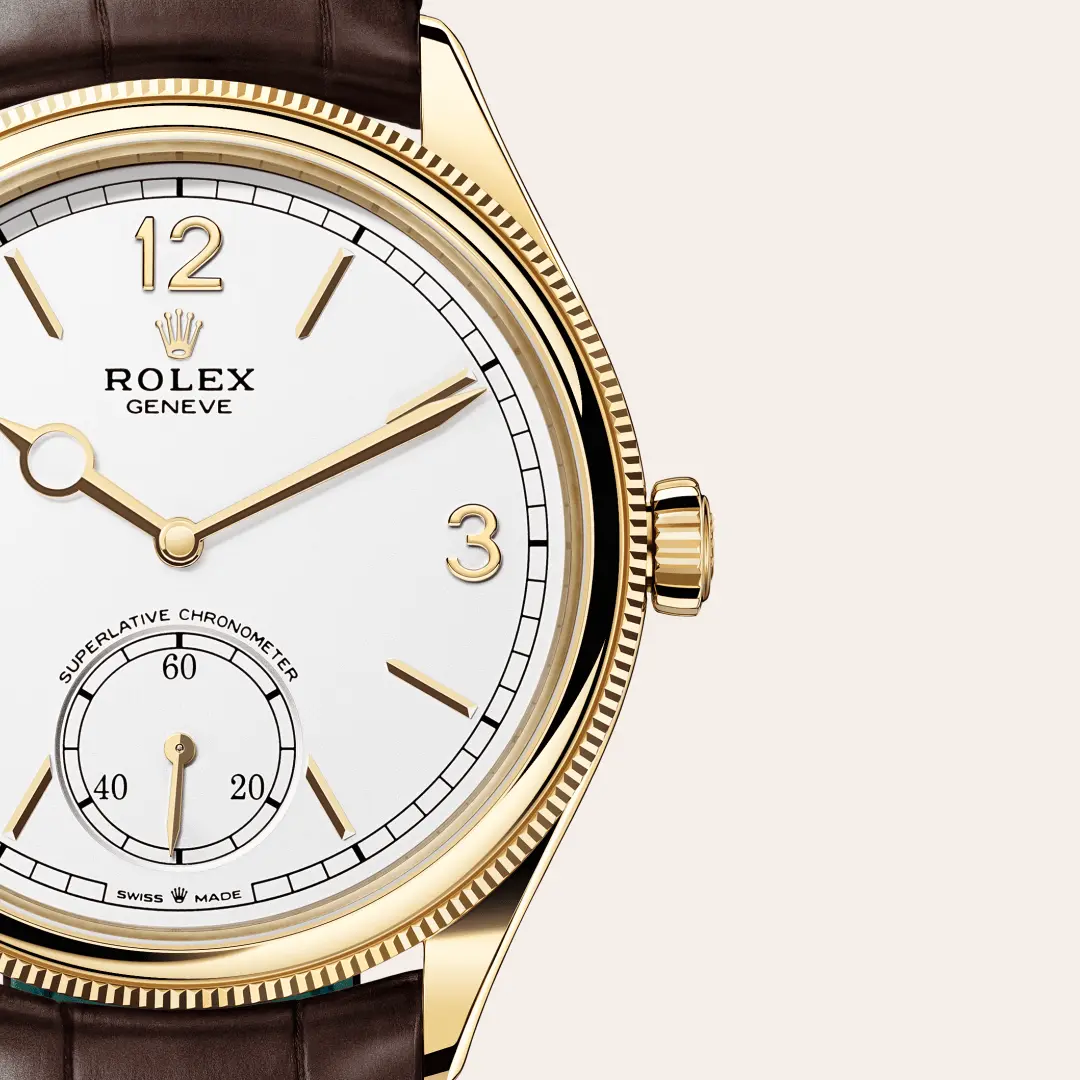 Rolex 
1908
39 mm, 18 ct yellow gold, polished finish
M52508-0006