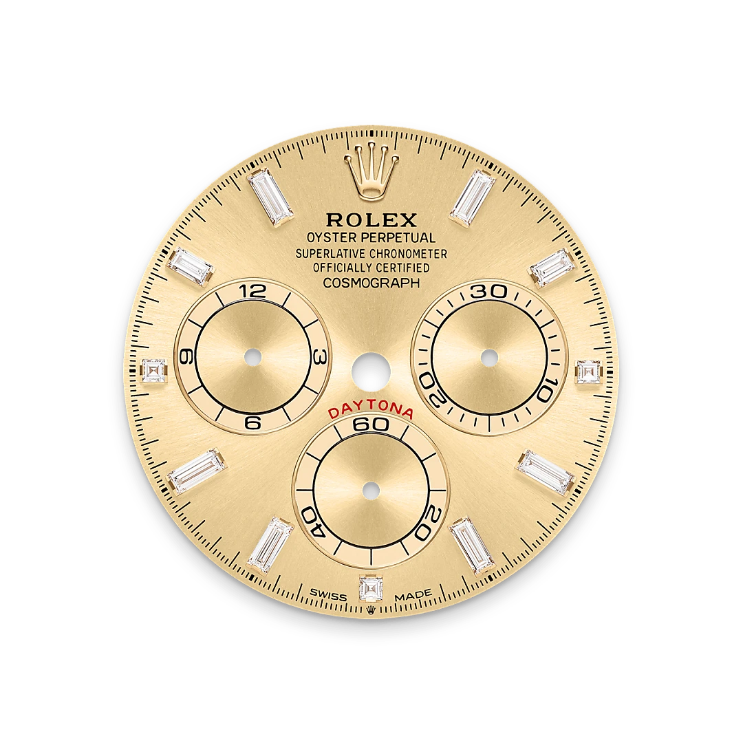 Rolex 
COSMOGRAPH DAYTONA
Oyster, 40 mm, yellow gold and diamonds
M126598TBR-0001