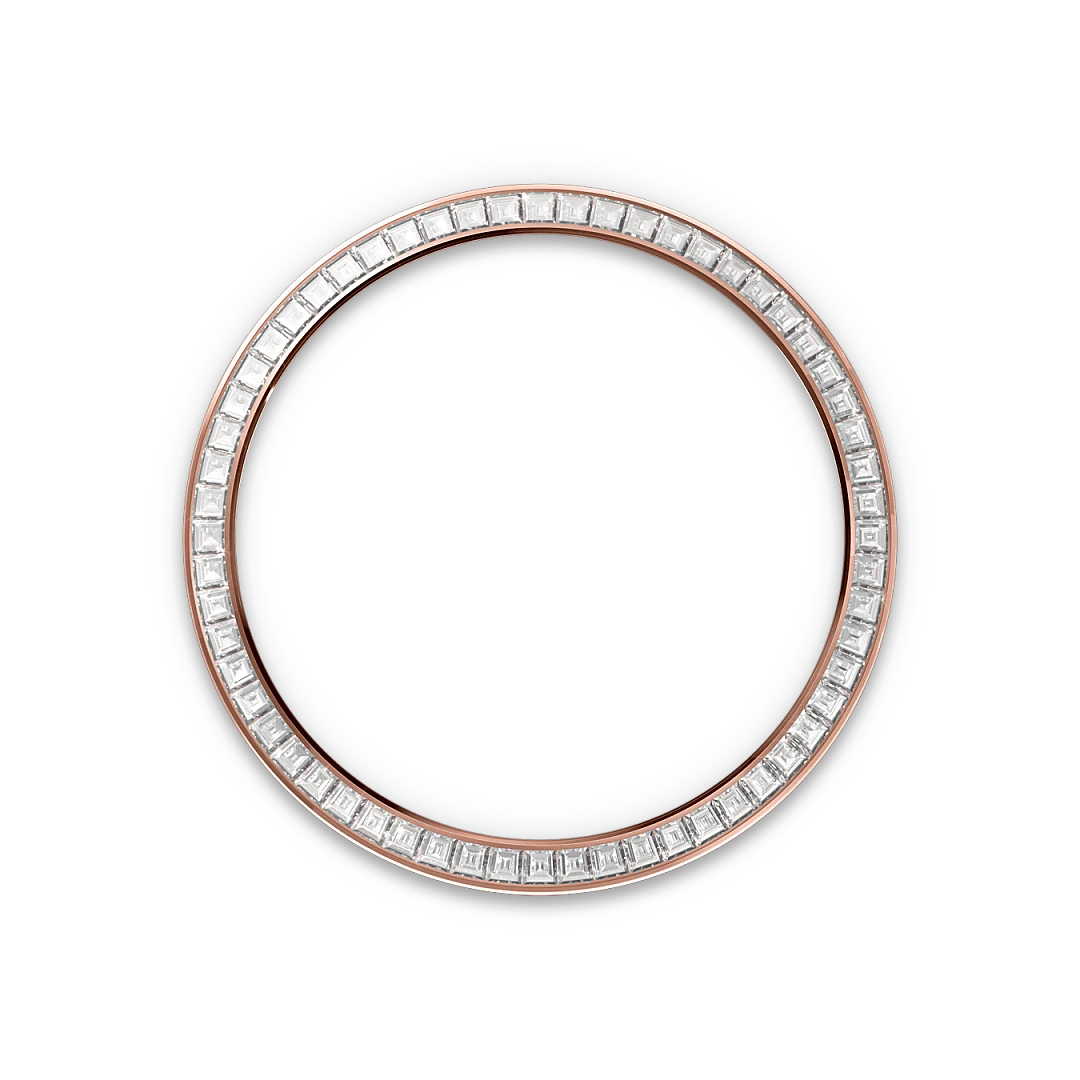 Rolex 
DAY-DATE
Oyster, 36 mm, Everose gold and diamonds
M128395TBR-0032