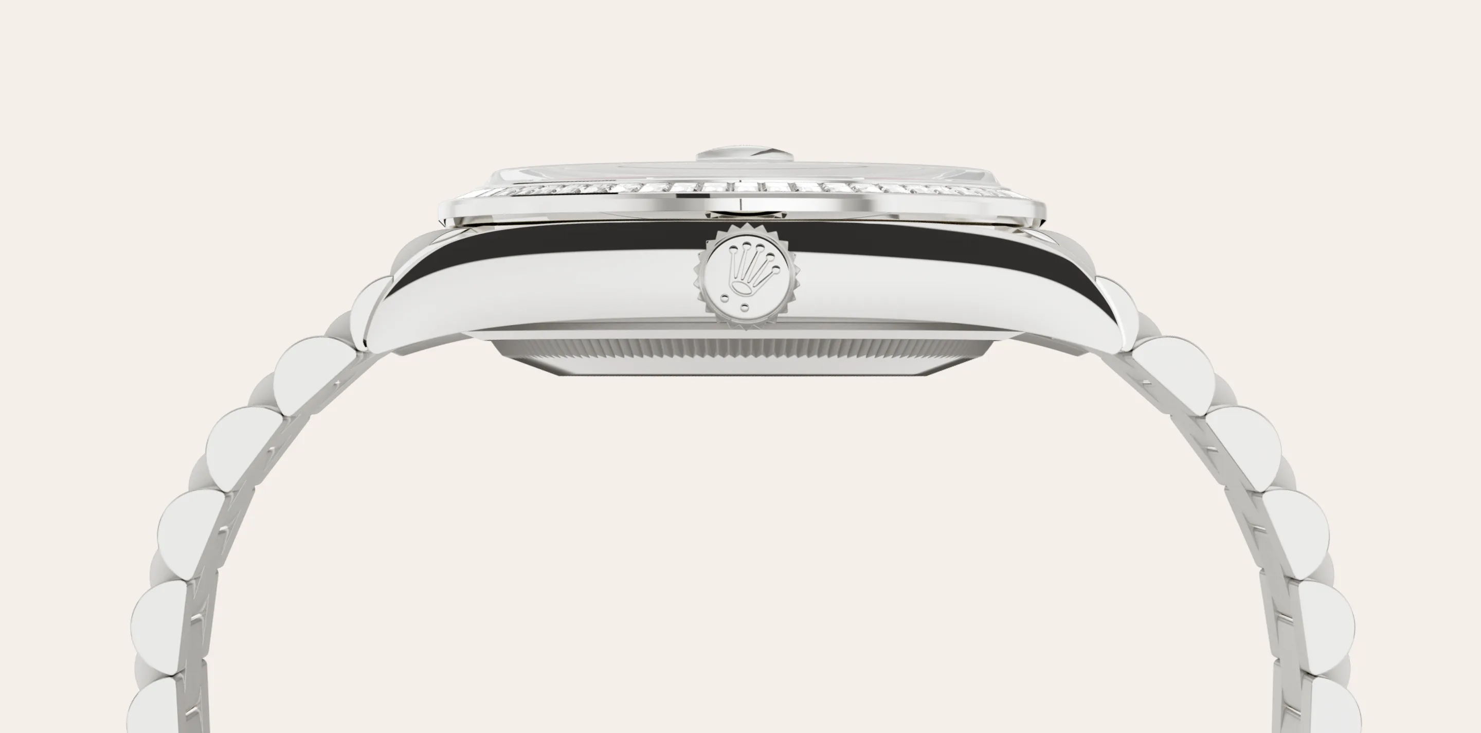 Rolex 
DAY-DATE
Oyster, 36 mm, white gold and diamonds
M128399TBR-0029