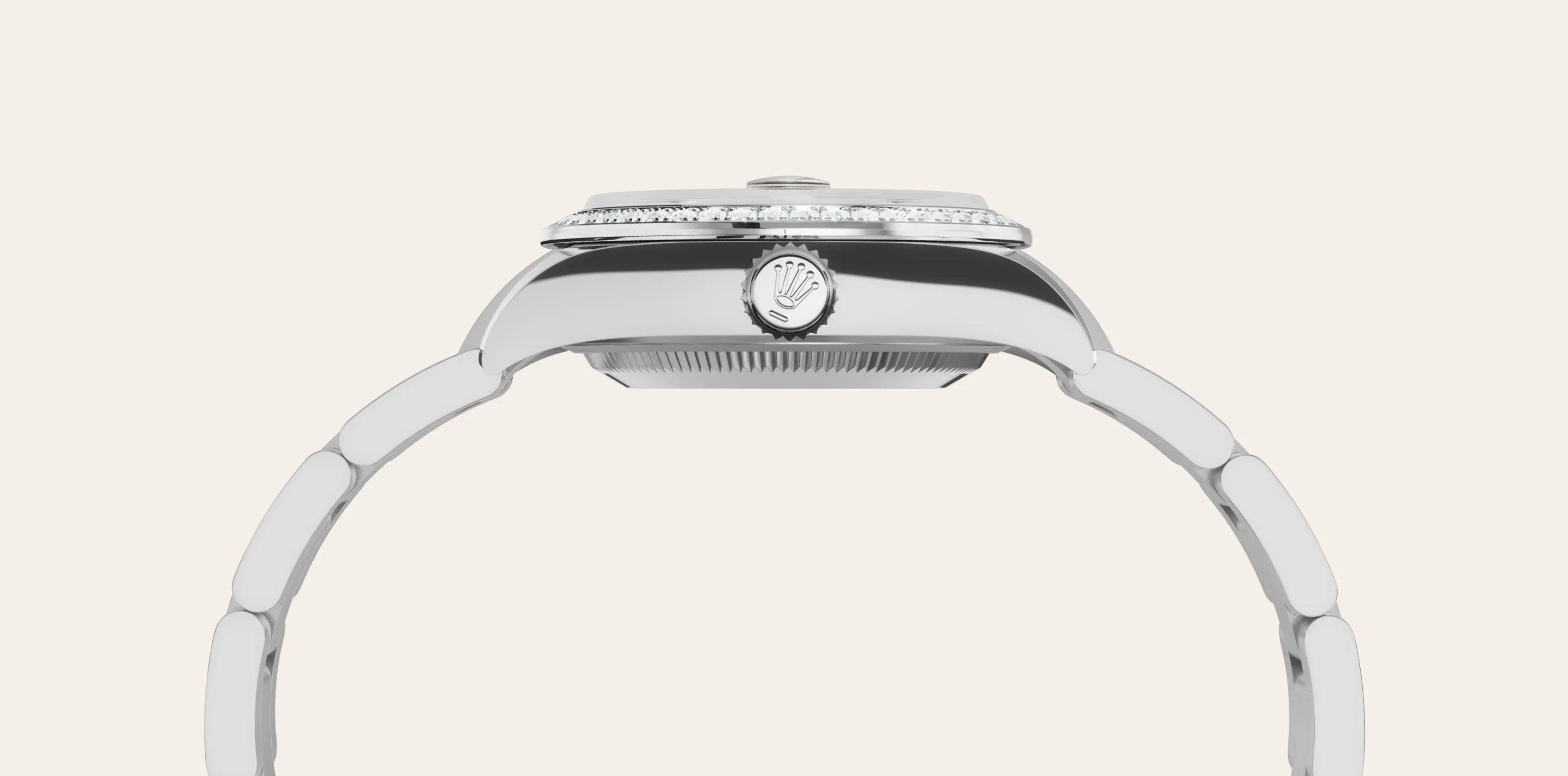 Rolex LADY-DATEJUSTOyster, 28 mm, Oystersteel, white gold and diamondsM279384RBR-0004