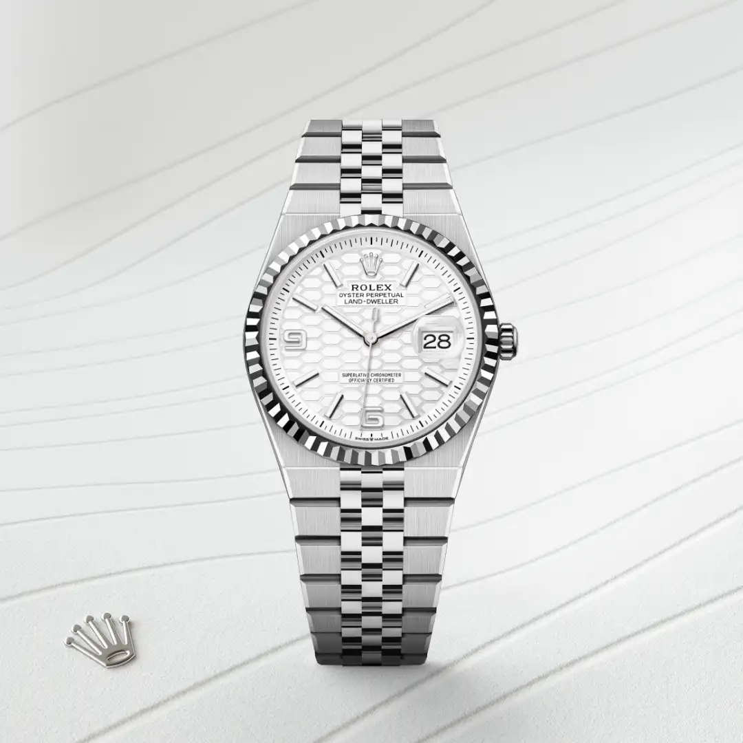 Rolex 
Land-Dweller 36
Oyster, 36 mm, Oystersteel and white gold
M127234-0001