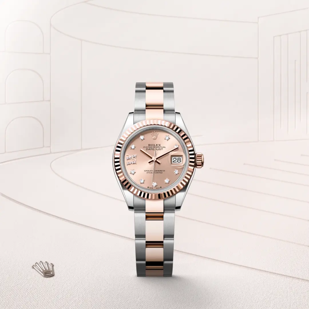 Rolex Lady-Datejust
Oyster, 28 mm, Oystersteel and Everose gold
M279171-0028