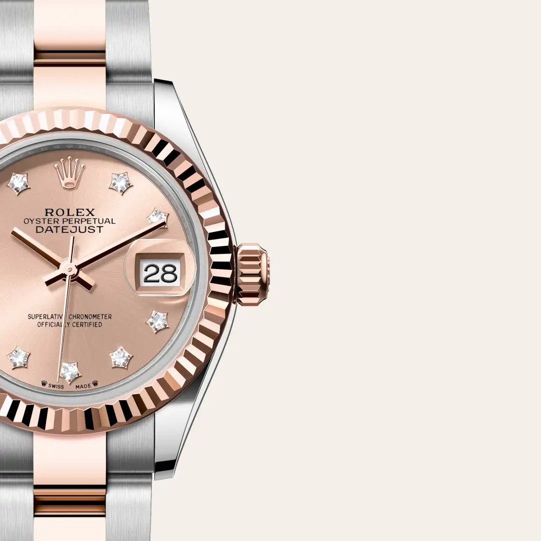 Rolex Lady-Datejust
Oyster, 28 mm, Oystersteel and Everose gold
M279171-0028