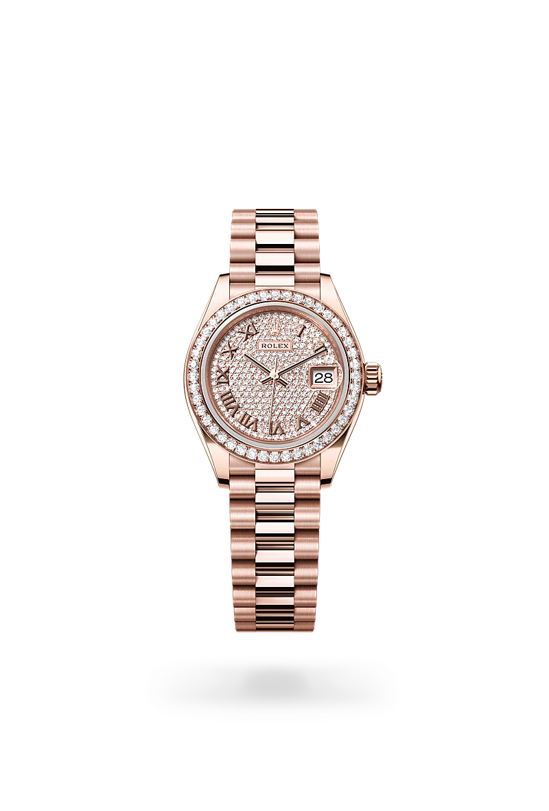 Rolex 
LADY-DATEJUST
Oyster, 28 mm, Everose gold and diamonds
M279135RBR-0021